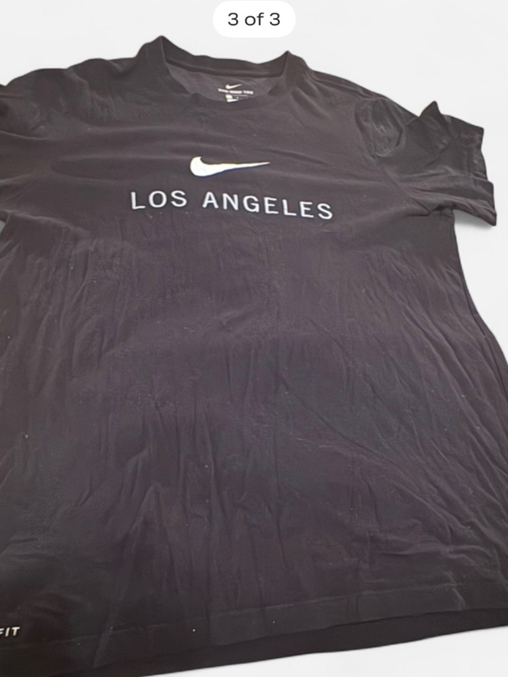 Nike Black "Los Angeles" Dri-FIT Short Sleeve Tee - Picture 3 of 4